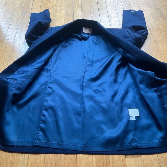 Vintage Pendleton Size 6 Navy Classic Preppy Pure Virgin Wool Notch Neck Blazer - Picture 14 of 14